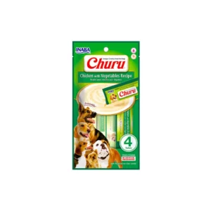 CHURU DOG 4 PIEZAS POLLO CON VEGETALES